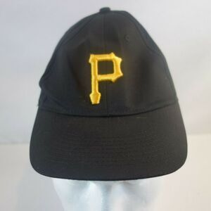 Team MLB Kids Youth Pittsburgh Pirates Black Yellow Adjustable Baseball Hat Cap